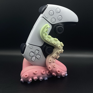 新款PS5触手游戏机手柄支架章鱼收纳架索尼标展示架桌面支架创意