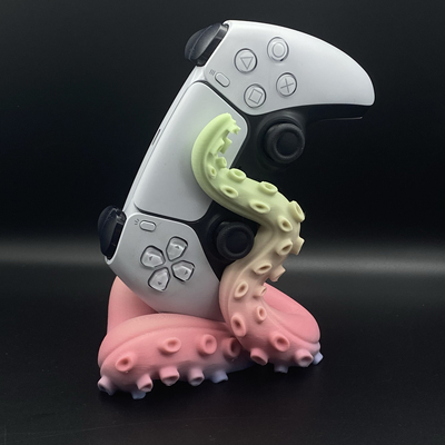 新款PS5触手游戏机手柄支架章鱼收纳架索尼标展示架桌面支架创意