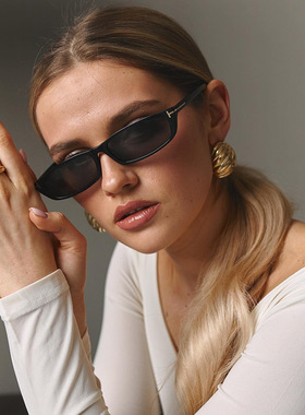 女款圆脸街拍方形小框台州防晒PC