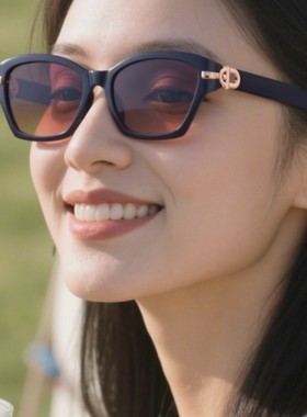 个性防晒墨镜简约通勤防晒眼镜