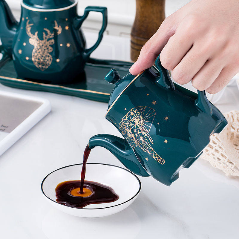 陶瓷调味瓶祖母绿轻奢油壶醋壶酱油壶家用配料瓶厨房调料收纳套装,厨房/烹饪用具,油壶,淘宝优惠券,粉丝福利购,淘宝优惠卷