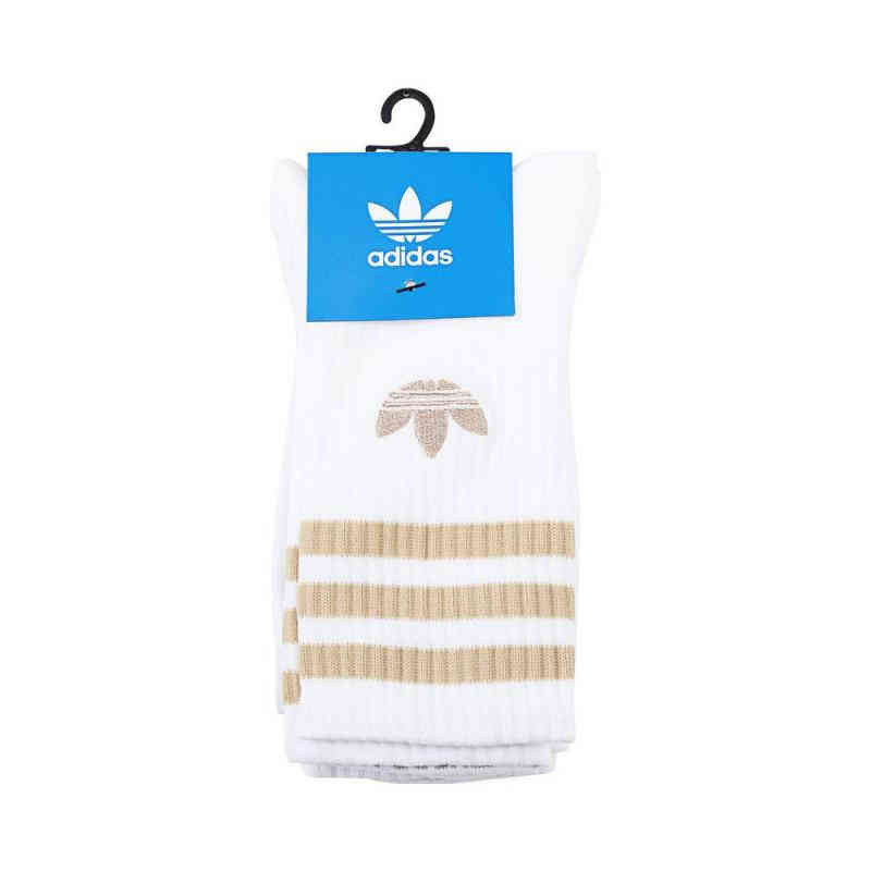 Adidas阿迪达斯三叶草男女袜2024秋新款舒适百搭中筒运动袜JP1279