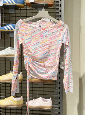 adidas阿迪达斯夏季女子DCE MESH LS TEE运动休闲长袖T恤KR7600