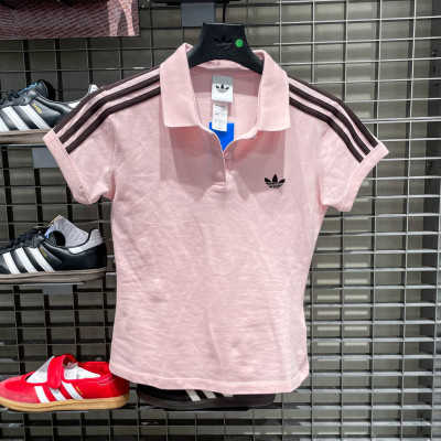 adidas阿迪达斯三叶草运动修身T恤2026夏女短袖翻领POLO衫 KD3699