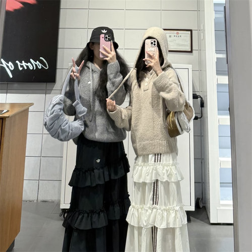 Adidas阿迪达斯女子2025冬季新款时尚舒适针织运动连帽衫KS5967