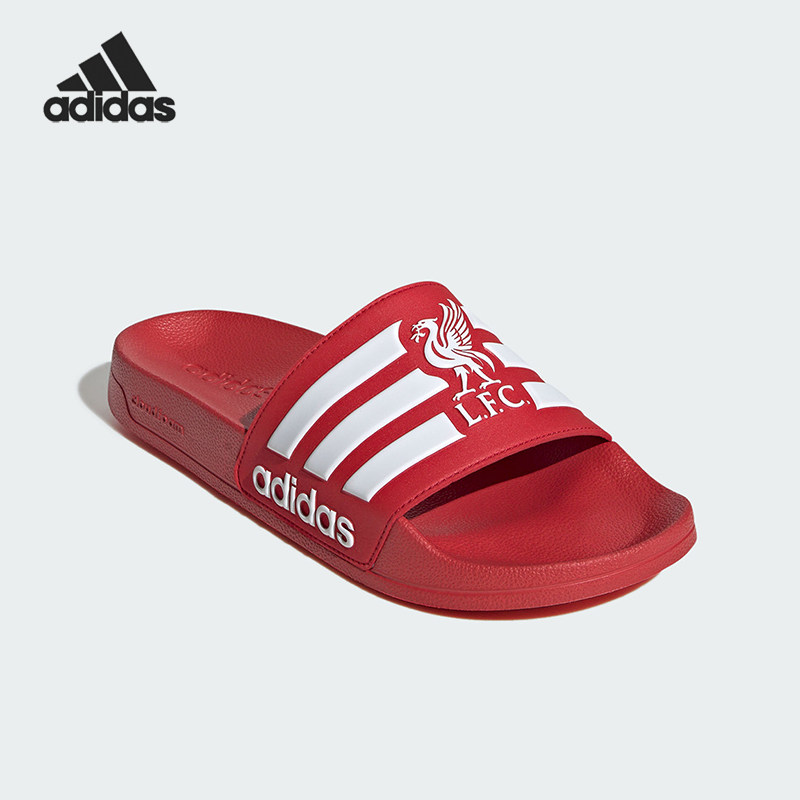 Adidas/阿迪达斯夏季新款男女防滑利物浦休闲轻便运动拖鞋JS4965