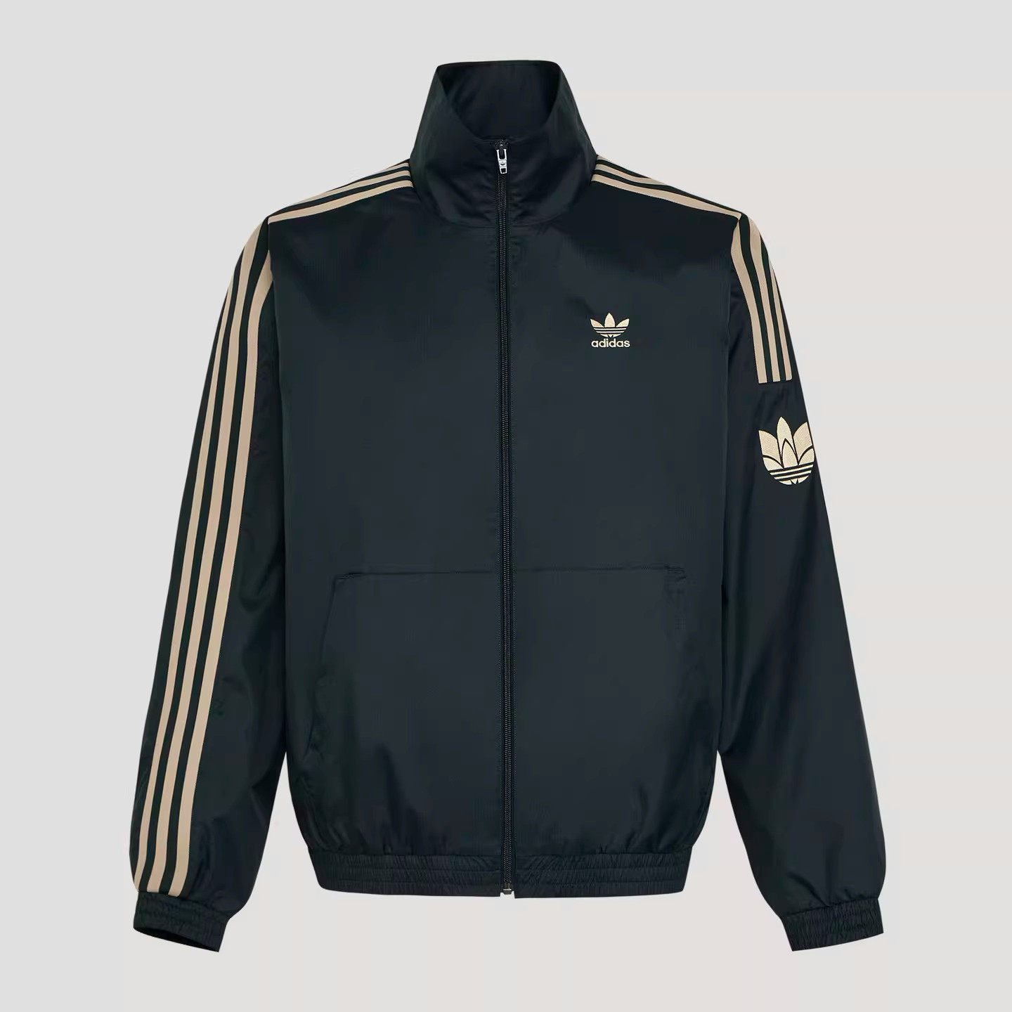 adidas阿迪达三叶草春季男女春季新款时尚运动夹克立领外套KV8855