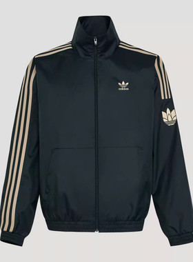 adidas阿迪达三叶草春季男女春季新款时尚运动夹克立领外套KV8855