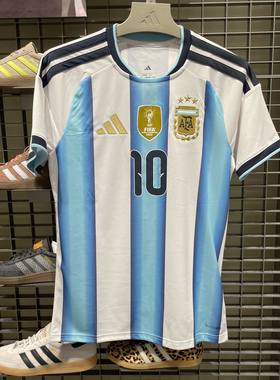 Adidas阿迪达斯男装阿根廷梅西同款速干透气运动服短袖T恤 KA8117