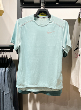 正品Nike耐克男子2024秋新款运动训练透气简约短袖T恤 AJ7566-309