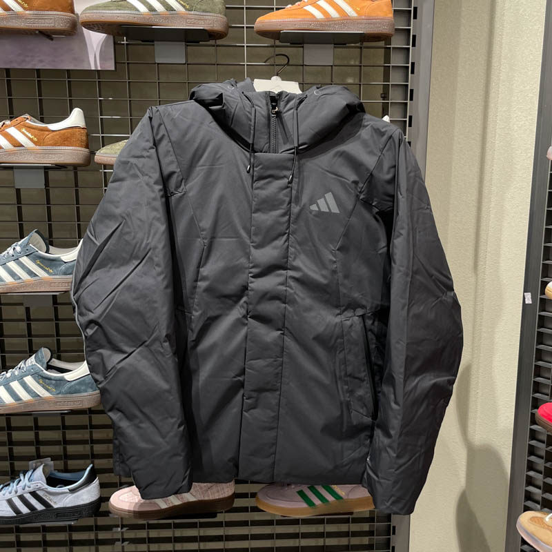 阿迪达斯男子保暖羽绒服连帽外套