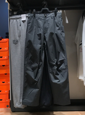 正品耐克男子2024冬新款运动休闲简约拒水梭织直筒长裤FZ0711-060