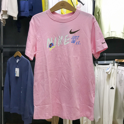 Nike耐克女子2025夏季款舒适百搭宽松运动休闲短袖T恤FJ7714-690