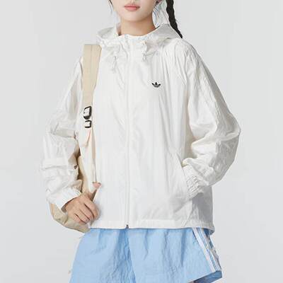 阿迪达斯三叶草外套女2025年秋时尚休闲舒适运动服JD6381 JD6382