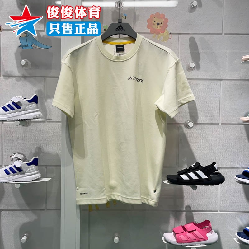 阿迪达斯休闲运动短袖T恤