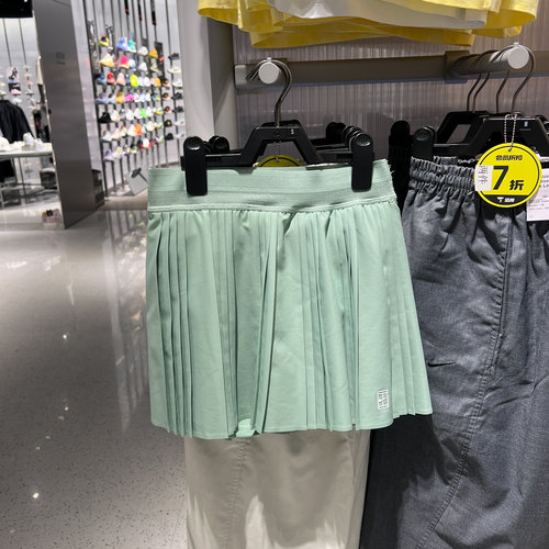 Nike耐克女裙2026夏新款透气百褶网球半身裙防走光短裙FZ6513-006