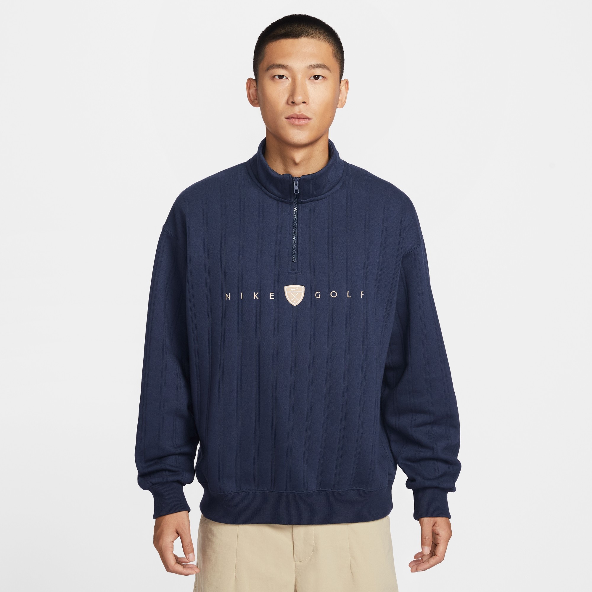 Nike/耐克男子26年春款高尔夫加绒立领半拉链套头卫衣 II0771-419