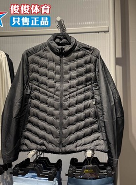 NIKE耐克2025冬新款男子羽绒拼接拒水跑步运动休闲夹克FB7557-010