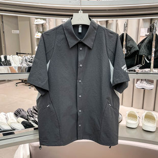 Adidas阿迪达斯男装新款翻领速干透气宽松百搭休闲短袖T恤 KY5646