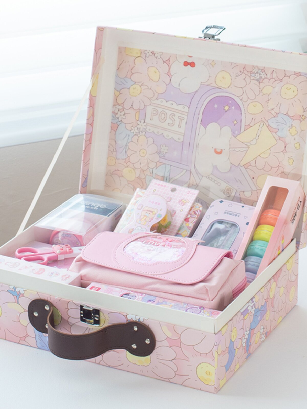 다이마루 하트 어린이 선물 초등학교 선물 팩 학교 용품 고급 소년 소녀 생일 문구 선물 상자