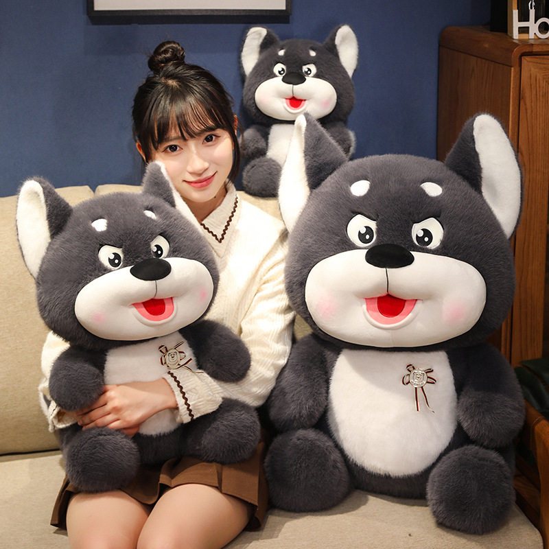 哈士奇毛绒玩具狗狗公仔仿真小狗二哈小玩偶布娃娃女孩生日礼物女