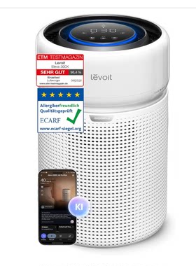 英国代购Levoit Eleva 300X Air Purifier HEPA/活性炭空气净化器