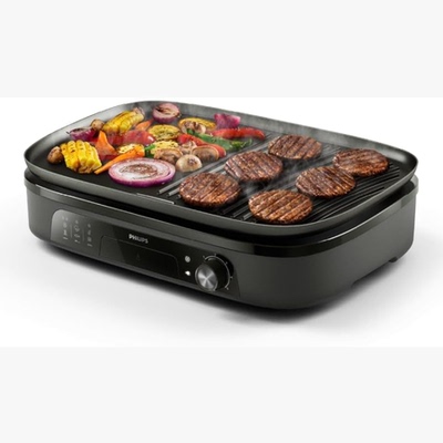 德国代购 Philips Table Grill HD6210/95 2400 W台式烧烤电烤盘