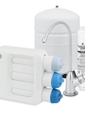 美国代购GE RO 反式净水器GXRV40TBN 5级过滤纯净水直饮GXRQ18NBN