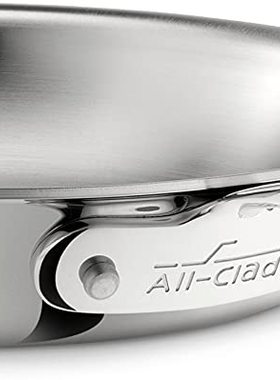 美国代购All-Clad D3 不锈钢炒锅煎锅 三层复合洗碗机电磁炉适用