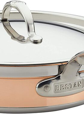 美国代购Hestan CopperBond Sauté Pan不锈钢铜芯煎炒锅意大利造