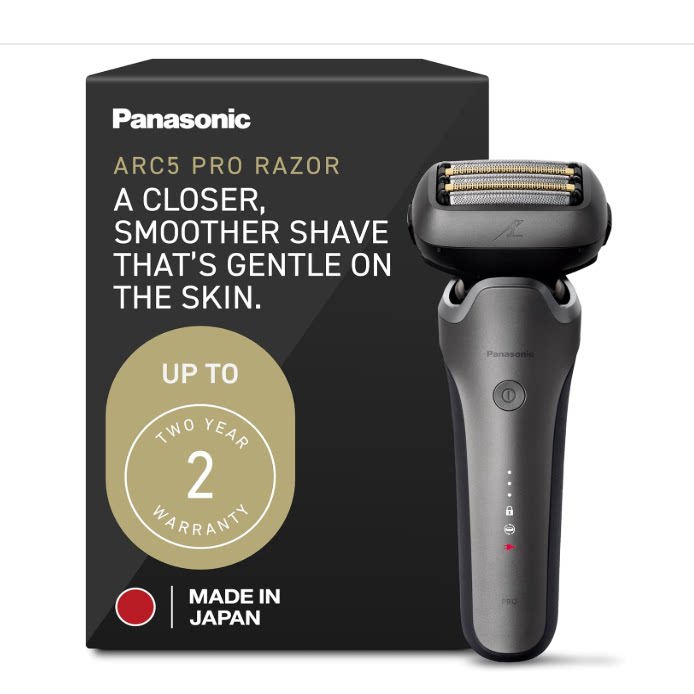 美国代购Panasonic ARC5 PRO Electric Razor 干湿电动剃须刀