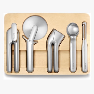 Gadget 美国代购 Caraway Kitchen 不锈钢厨房用品5件套 Set