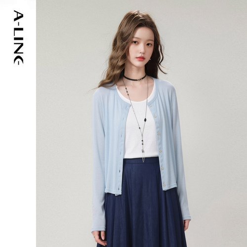 Aline/阿莱别致设计感休闲棉麻外穿背心
