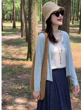 Aline/阿莱夏季薄款短外套显瘦松弛风外套开衫