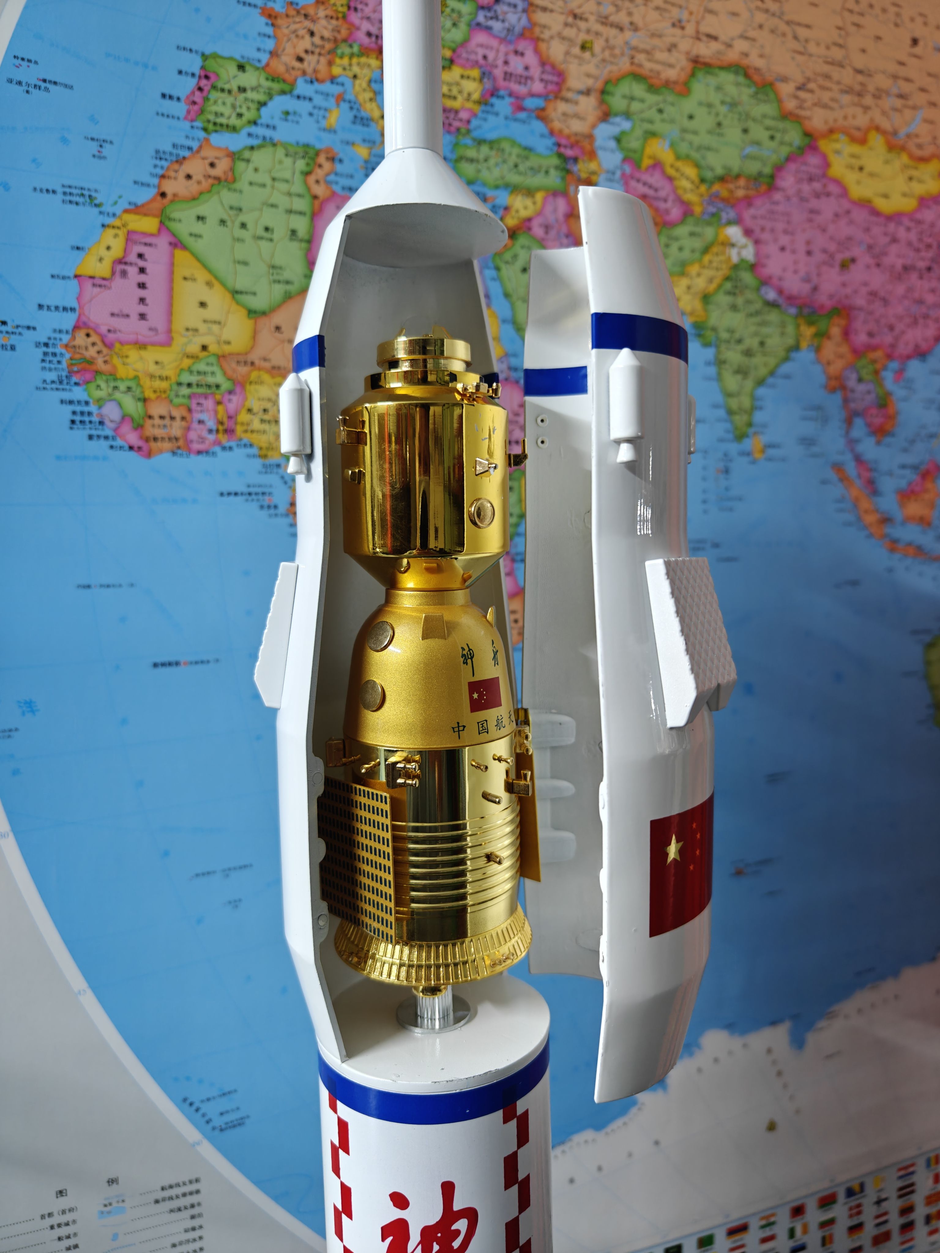 长征二号五号七号运载火箭模型仿真航天飞机合金摆件收藏纪念展览