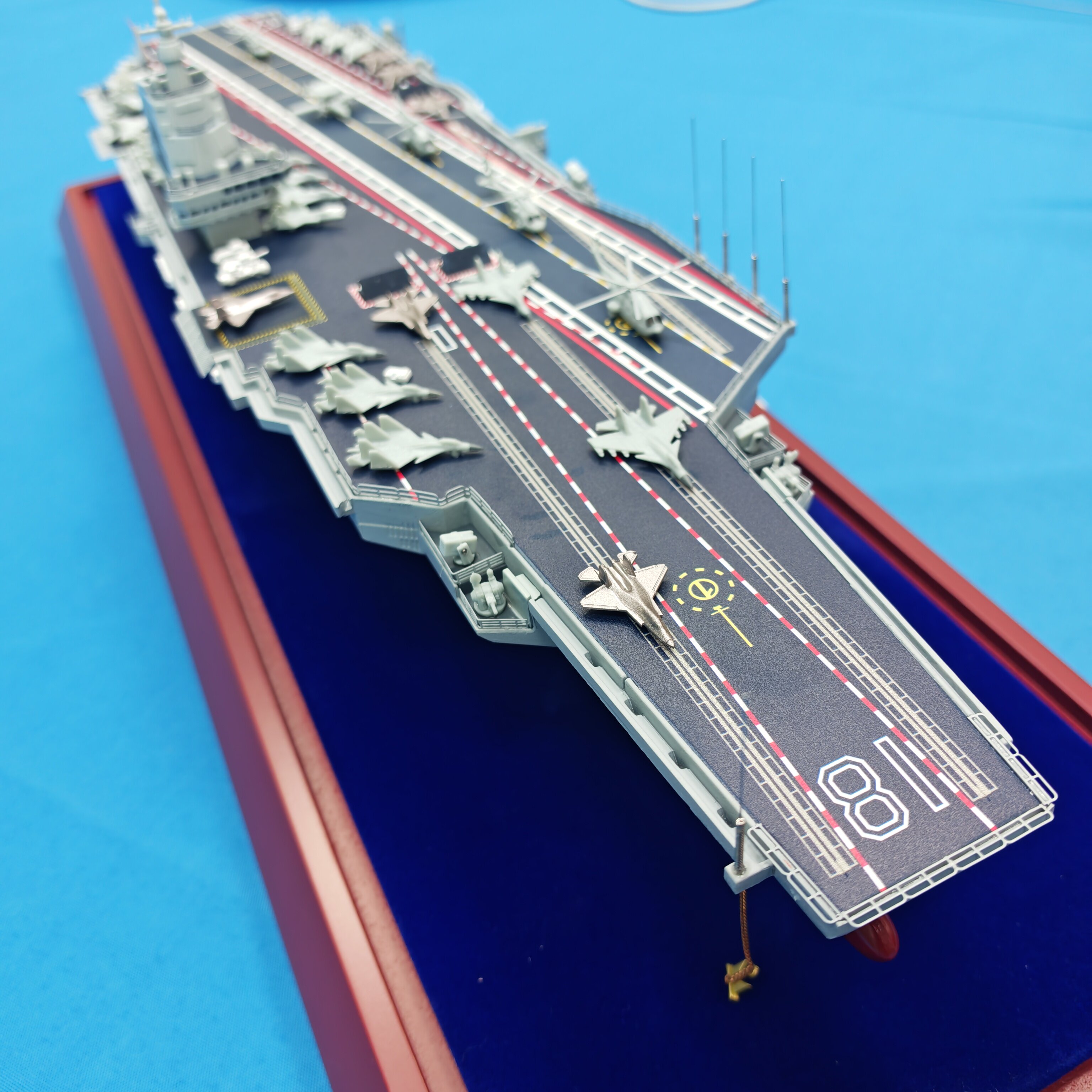 福建舰航空母舰军事模型福建号航母仿真展览摆件纪念收藏军迷送礼
