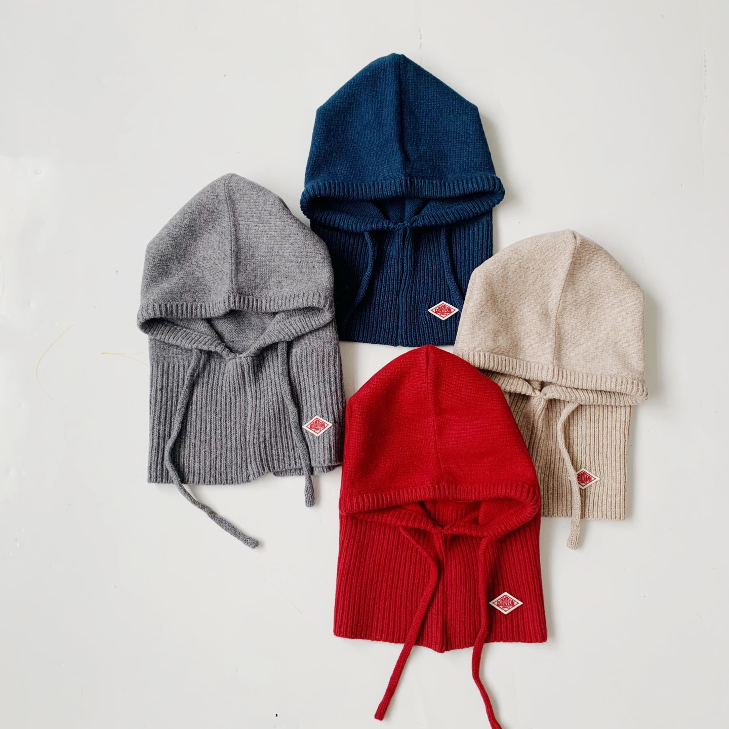 日系25秋冬新款danton羊毛舒适百搭保暖针织发帽