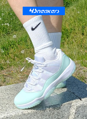 Air Jordan 11 Low AJ11薄荷绿白绿复古男女款篮球鞋 AH7860-103