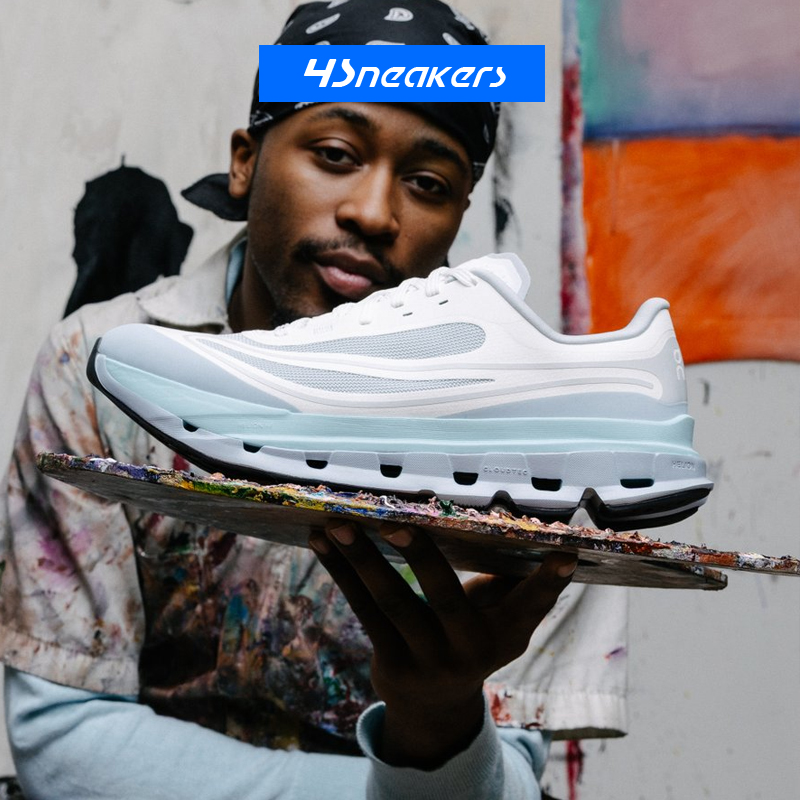 On Cloudflow 5 AD 昂跑白蓝色男款透气轻便减震休闲跑步鞋