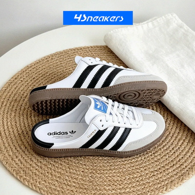 阿迪达斯Adidas Samba Mule 舒适贴合包头拖鞋女款LB3814