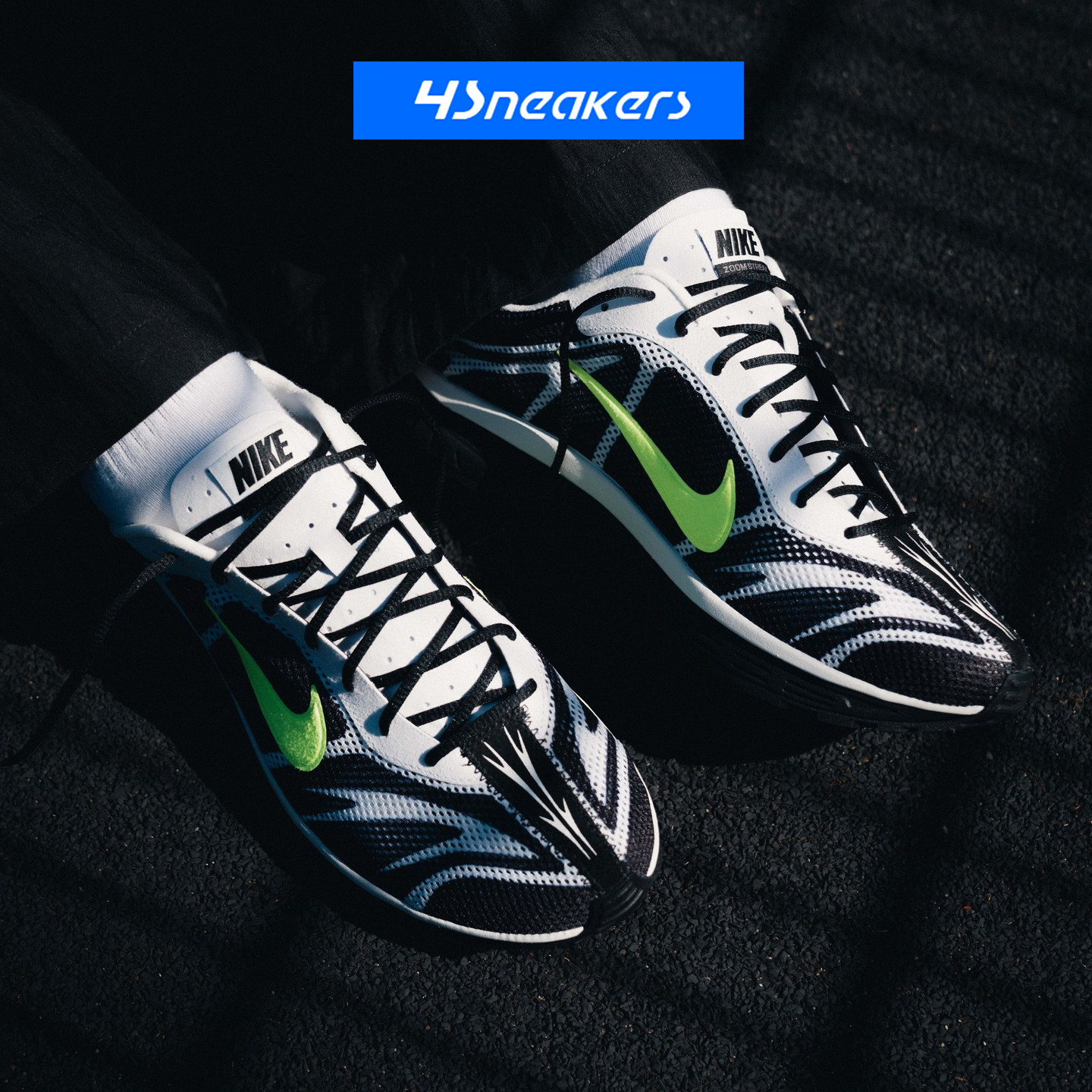 Nike/耐克 Zoom Streak 3 黑白男女柔软支撑运动跑步鞋IQ8012-001