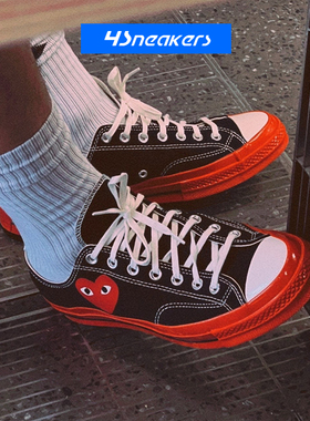 匡威Converse x CDG 1970S川久保玲男女休闲帆布鞋A01795C