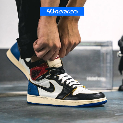 Union x Fragment Design xJordan aj1联名男女复古高帮篮球鞋
