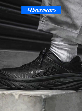 HOKA ONE ONE Bondi7 邦代7缓震舒适专业低帮跑步鞋1110518-BBLC