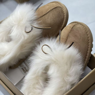 真皮雪地靴女羊皮毛一体加厚保暖防寒2026毛口包子鞋东北大棉鞋冬