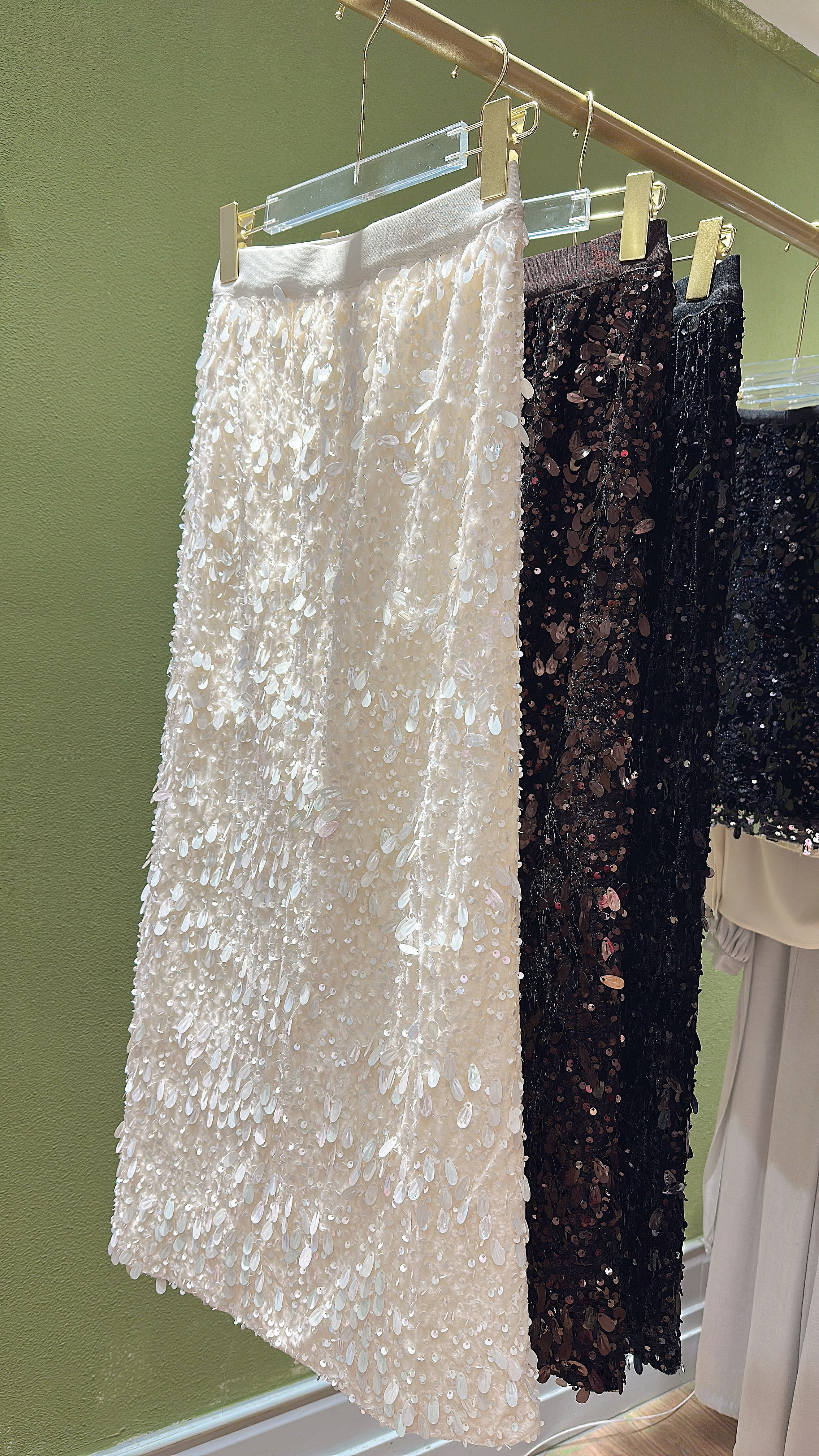 南油高货!!开叉亮片气质半身裙女欧货春秋新款A字时尚长裙,女装/女士精品,半身裙,淘宝优惠券,粉丝福利购,淘宝优惠卷