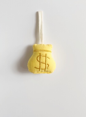 黄色小福袋包包挂件女幸运钱袋好寓意书包挂饰车钥匙扣小众礼物