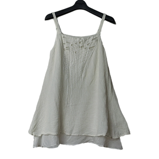 SD正品 性感风宽松镂空刺绣亚麻吊带背心1541 女士时尚