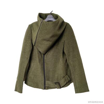 圣迪家毛呢秋冬新款时尚短外套