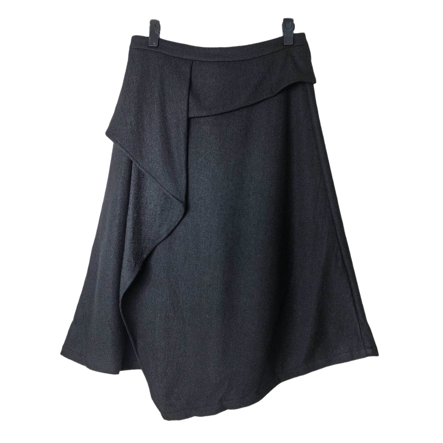 圣迪家不规则拼接搭片羊毛半身裙